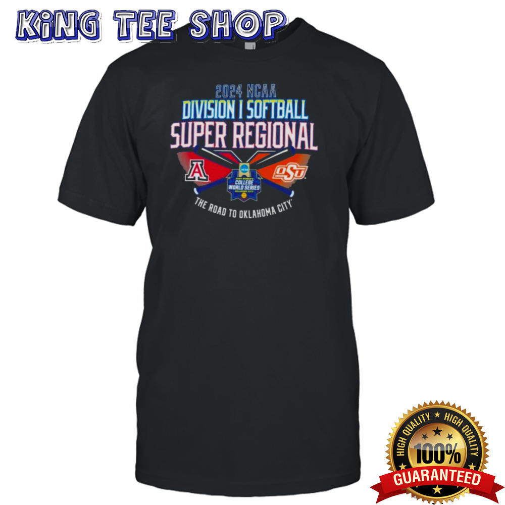 Arizona Wildcats Vs Oklahoma State Cowboys 2024 NCAA Division I Softball Super Regional Shirt