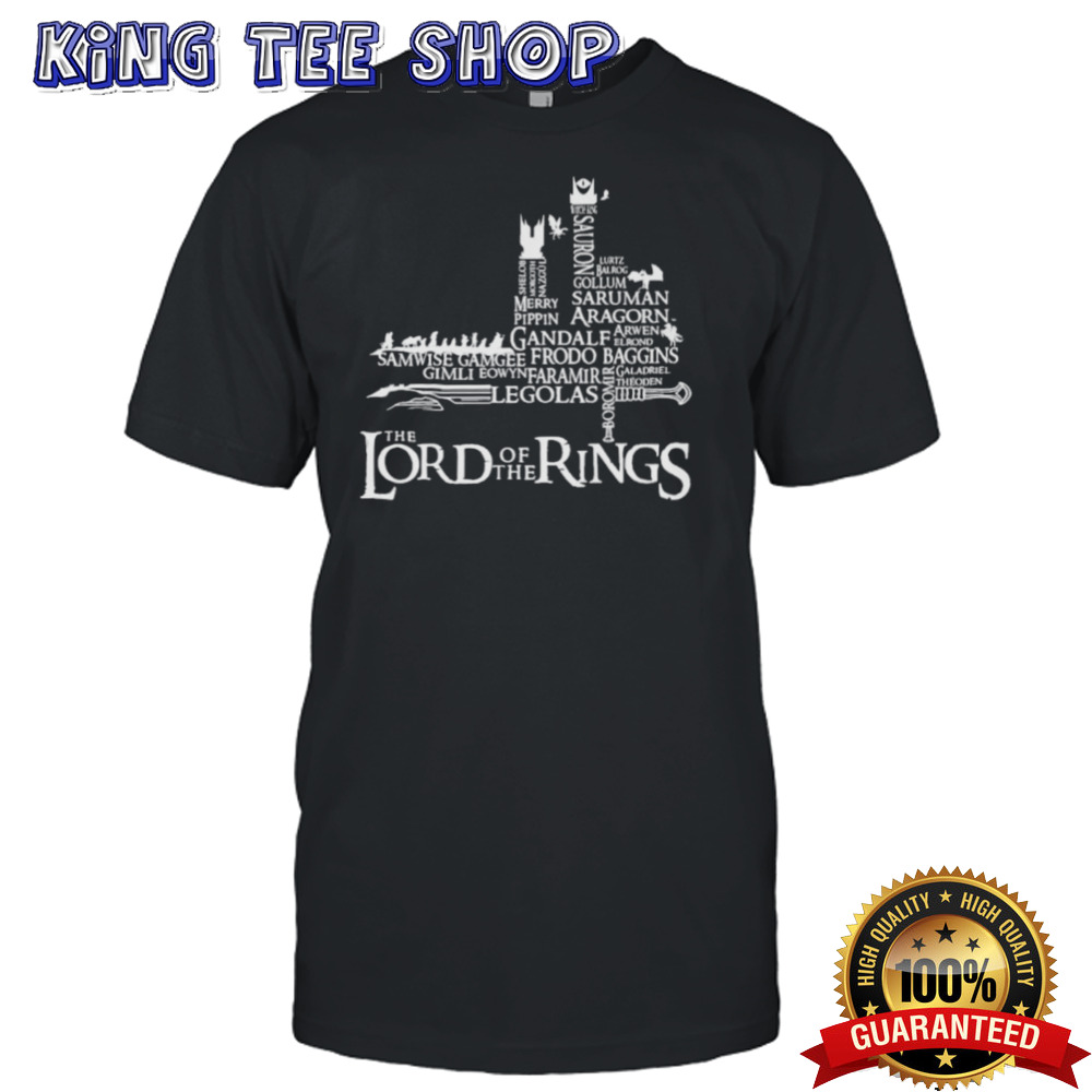 The Lord Of The Rings Legolas Gollum Aragorn Character Name T-Shirt