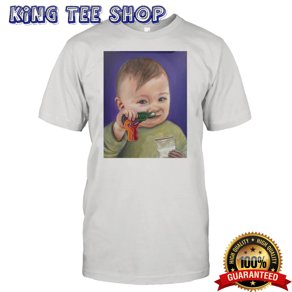 Baby Bump Toddler Doing A Key Bump T-shirt