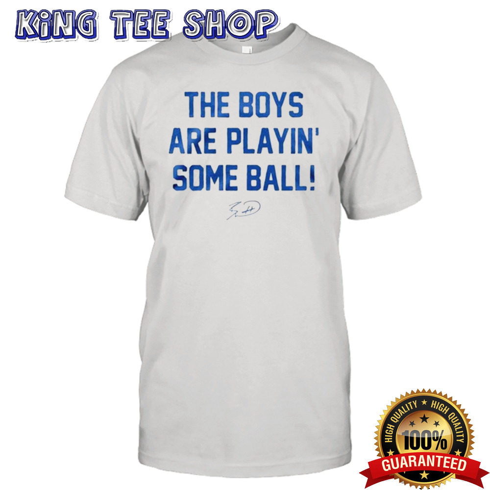 The Boys Are Playin’ Some Ball Women’s Ringer Shirt