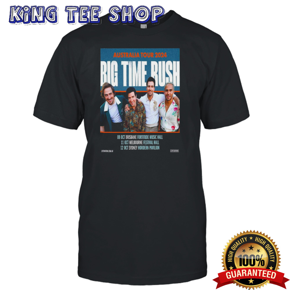 Big Time Rush Australia Tour 2024 Schedule List Date shirt