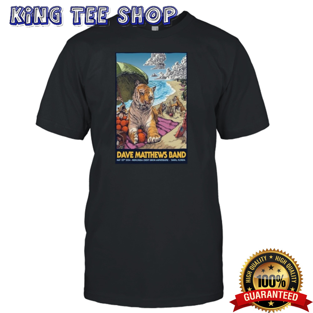 Dave Matthews Band Midflorida Credit Union Amphitheatre Tampa, Fl May 22nd 2024 T-shirt