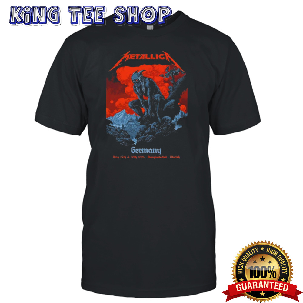 Metallica In Germany On May 2024 At Olympiastadion Munich Alemania shirt