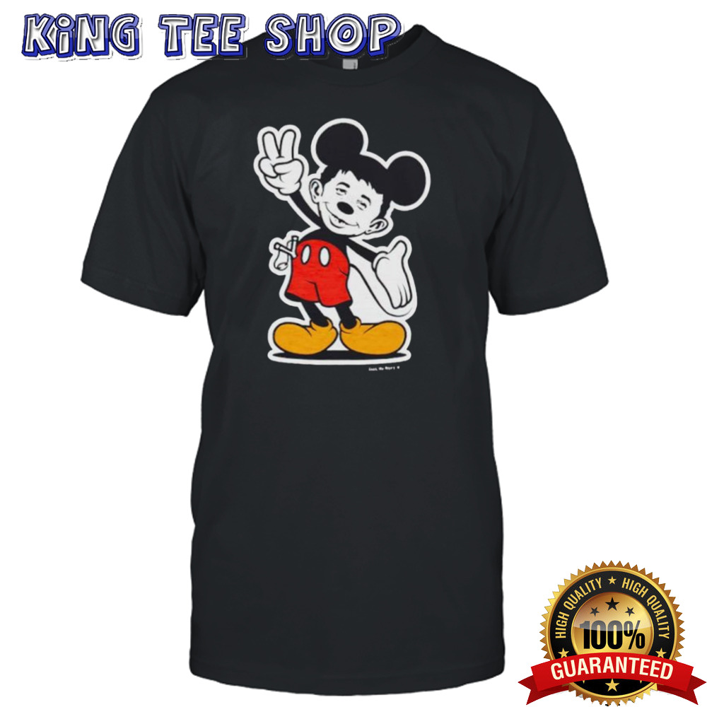 Mickey Mouse gosh me worry peace shirt