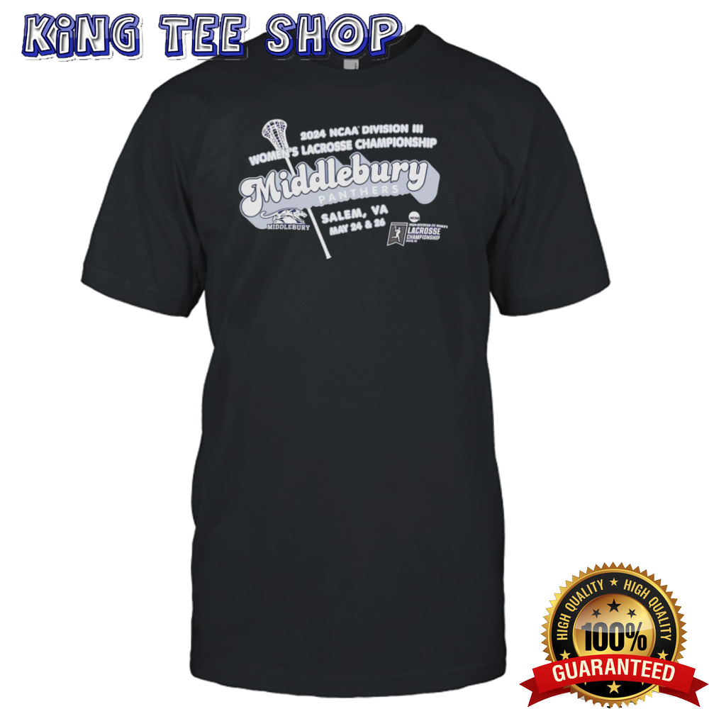 Middlebury Panthers 2024 NCAA Division III Women’s Lacrosse Championship shirt