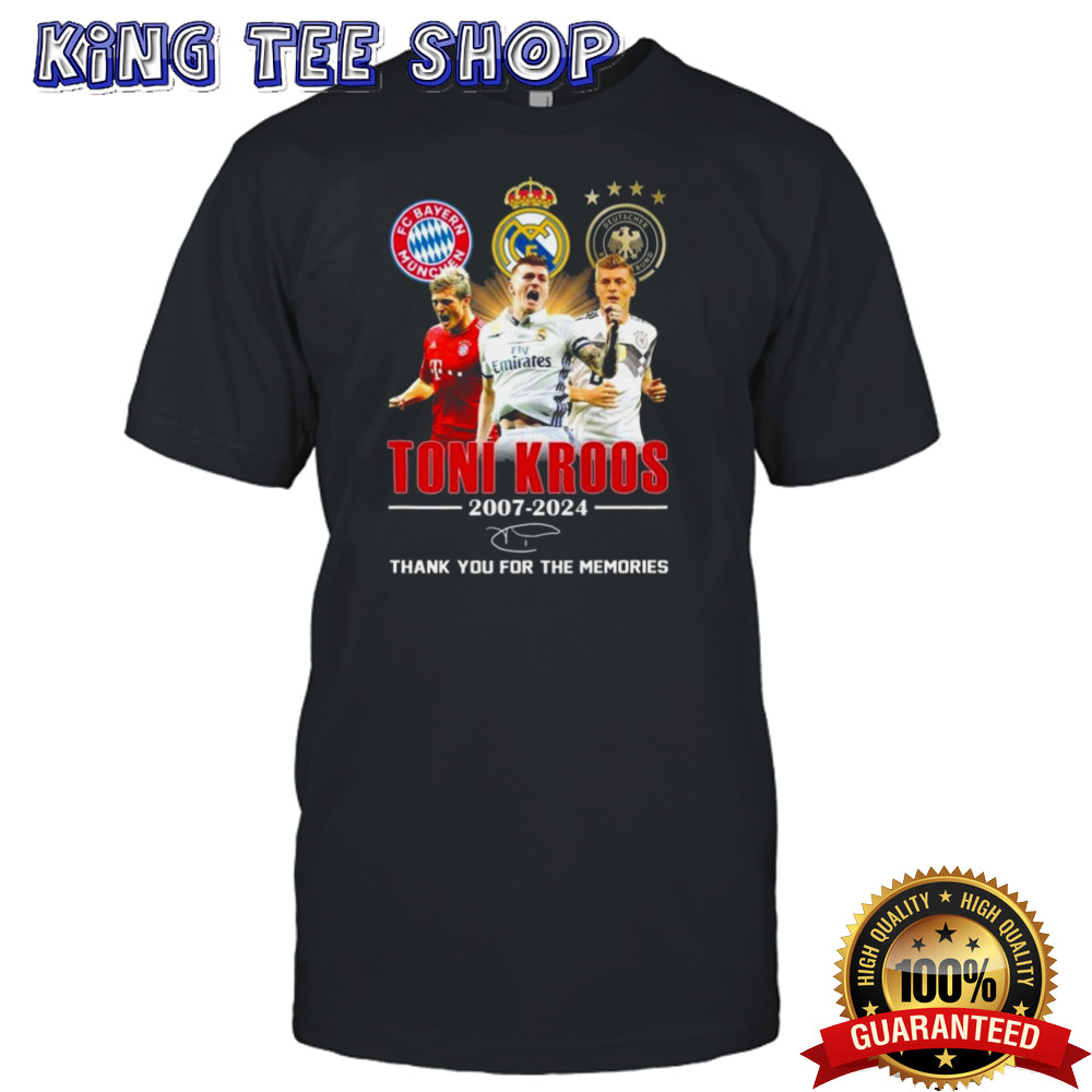 Toni Kroos 2007-2024 Thank You For The Memories Signature T-shirt