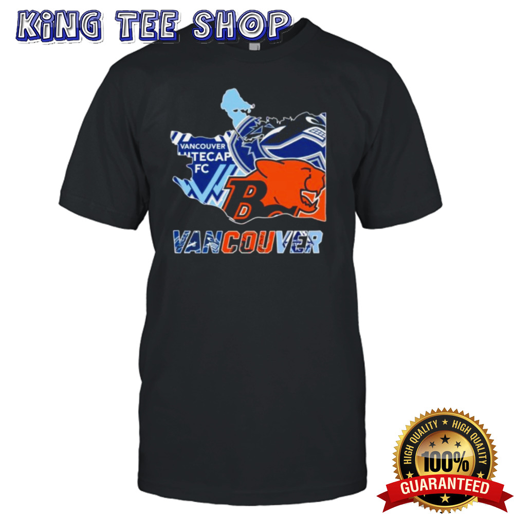 Vancouver Map Sports Teams Logo Shirt