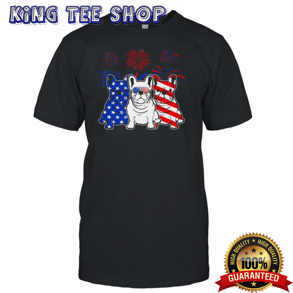 French Bulldog American Flag 4Th Of July Independence Day T Shirt