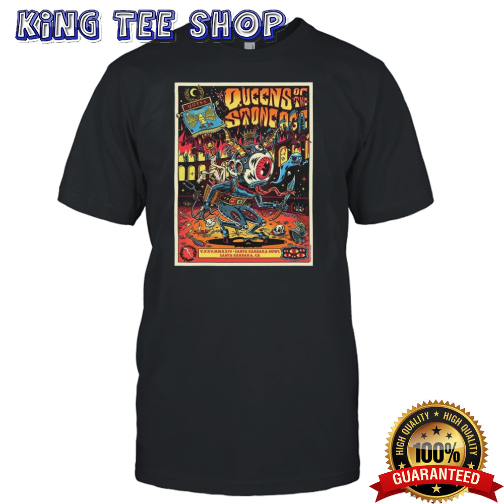 Queen Of The Stone Age Tour 2024 At Santa Barbara Bowl Santa Barbara California On May 25 shirt