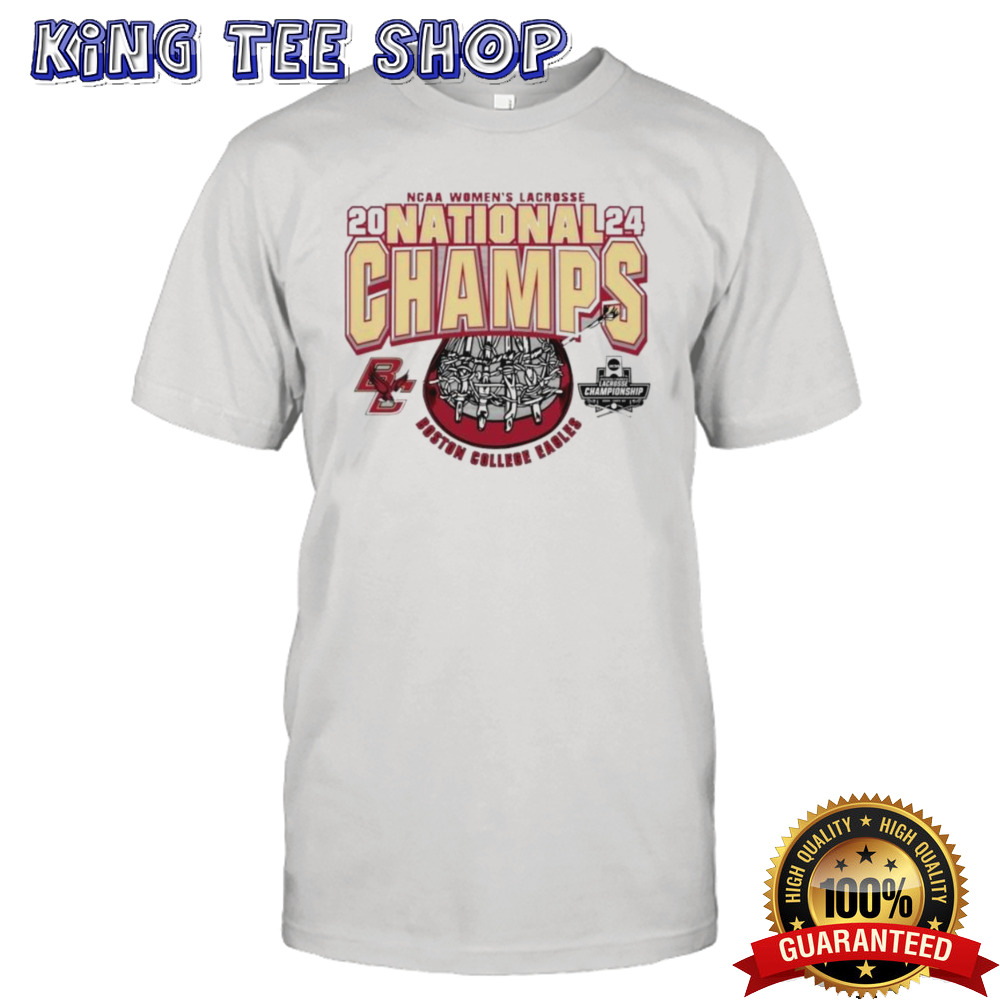 2024 NCAA Women’s Lacrosse National Champions Boston College Eagles logo shirt