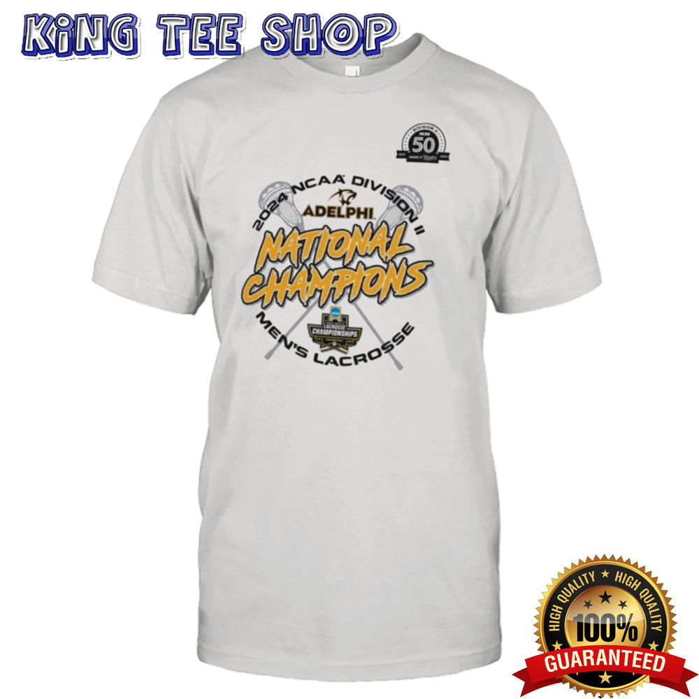 Adelphi Panthers Men’s Lacrosse 2024 NCAA Division II National Champions logo shirt