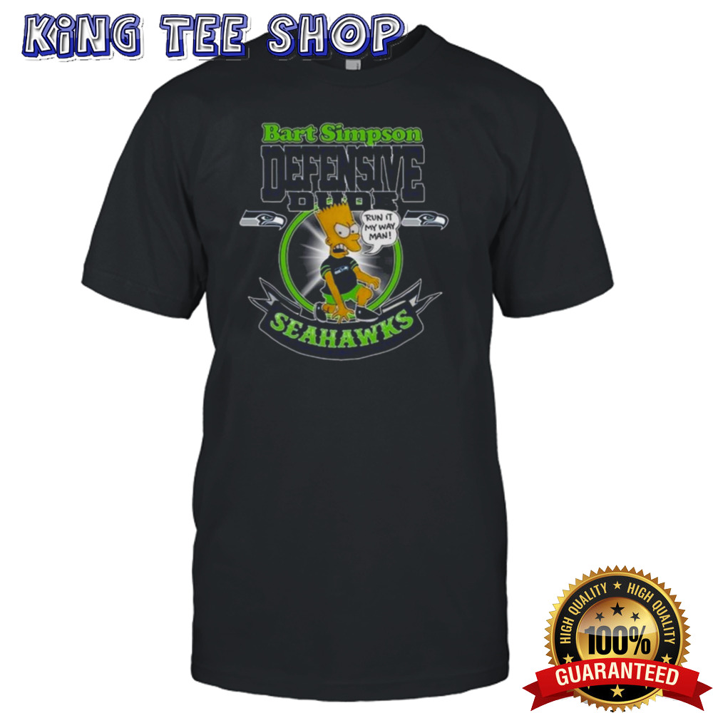 Nfl Seattle Seahawks Bart Simpson Defensive Dude 2024 T-shirt