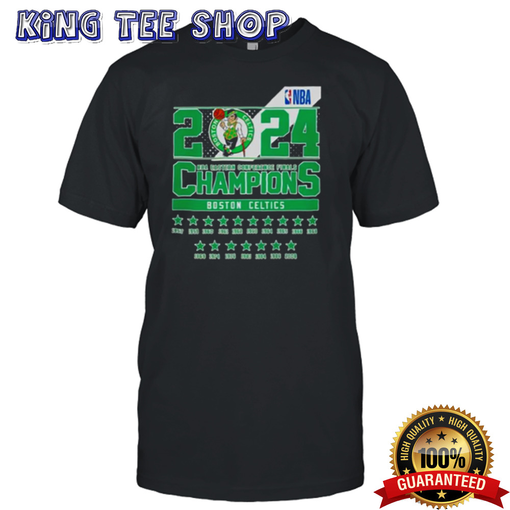Official Boston Celtics 2024 NBA Eastern Conference Finals Champions T-Shirt