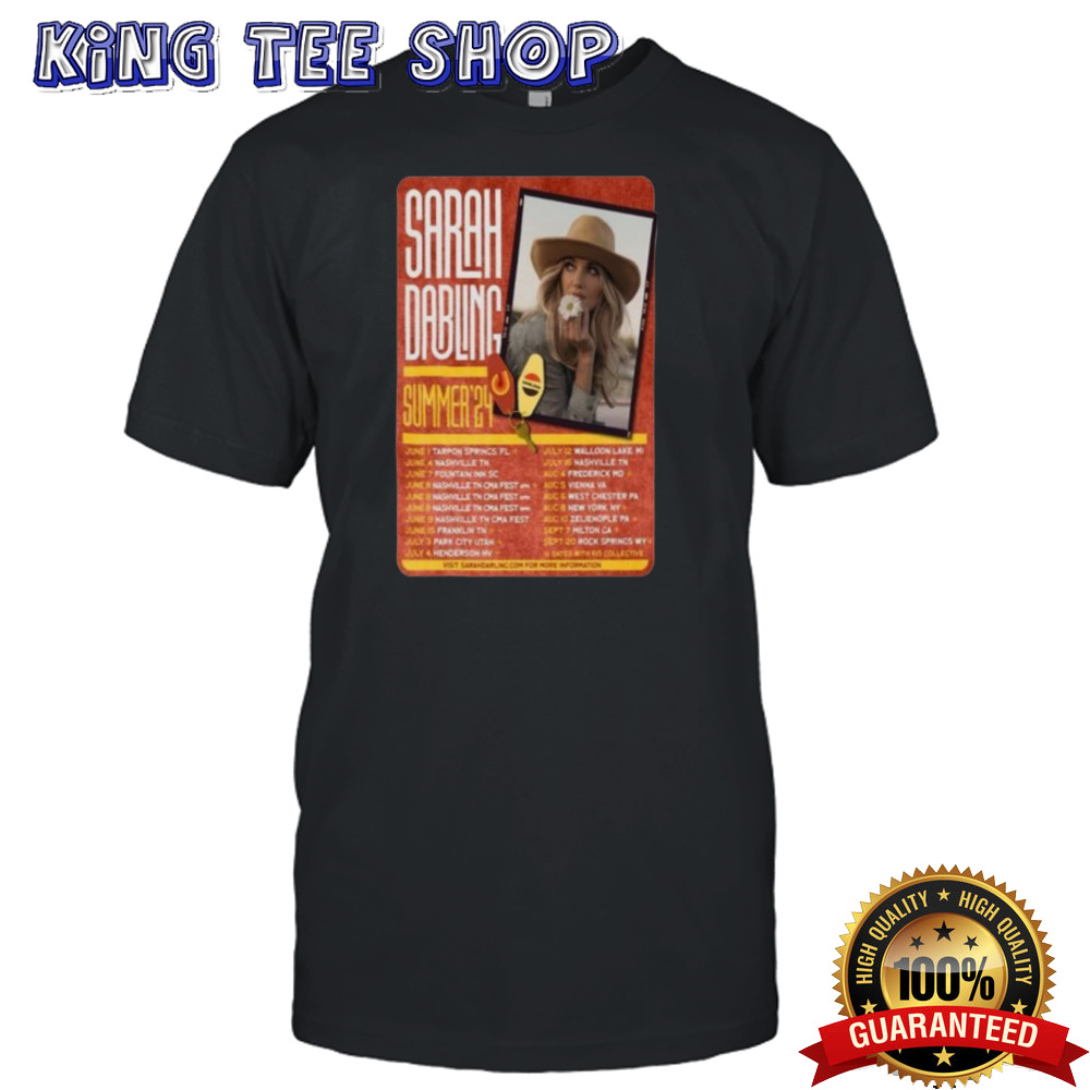 Sarah Darling Summer 2024 Tour Poster shirt
