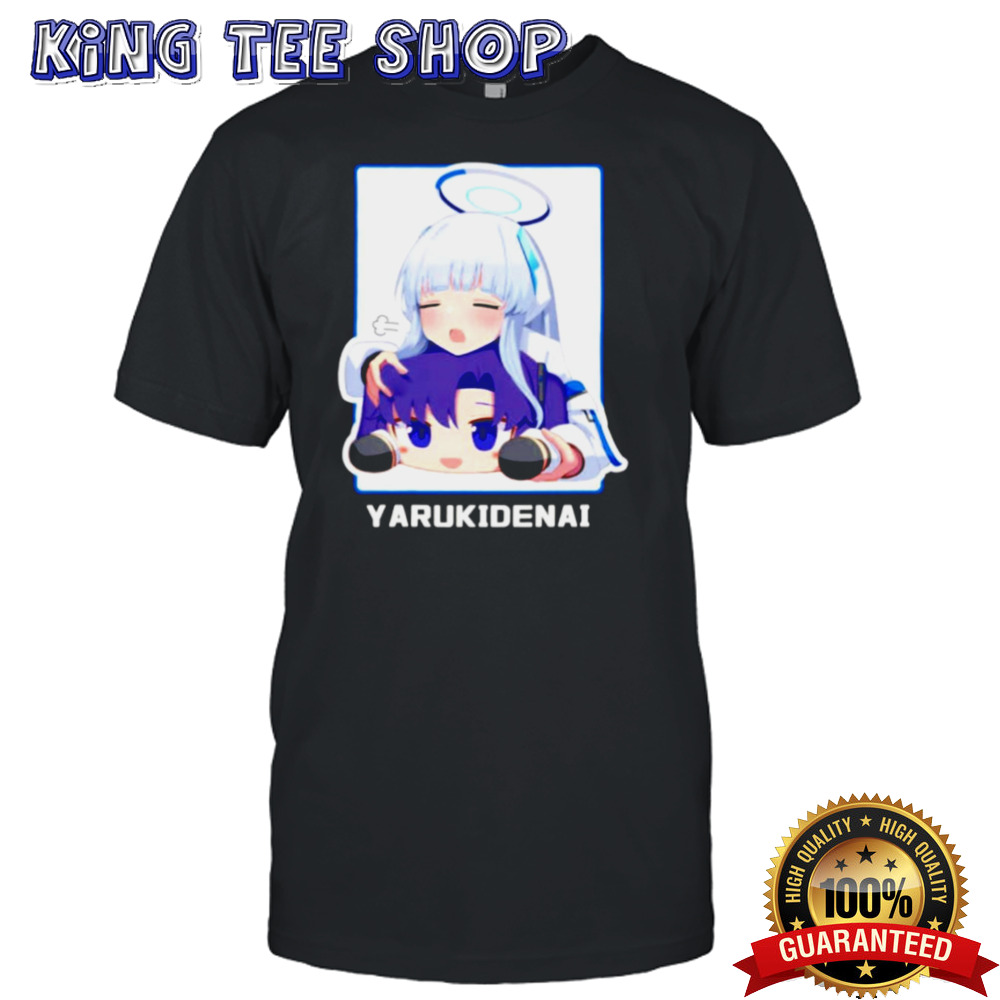 Yarukidenai cartoon shirt