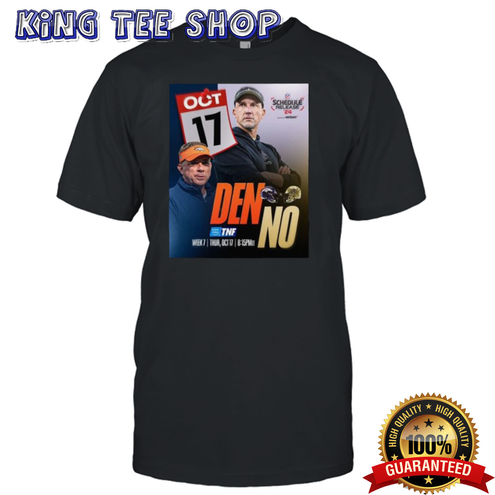 Denver Broncos Vs New Orleans Saints 2024 NFL Schedule Release shirt
