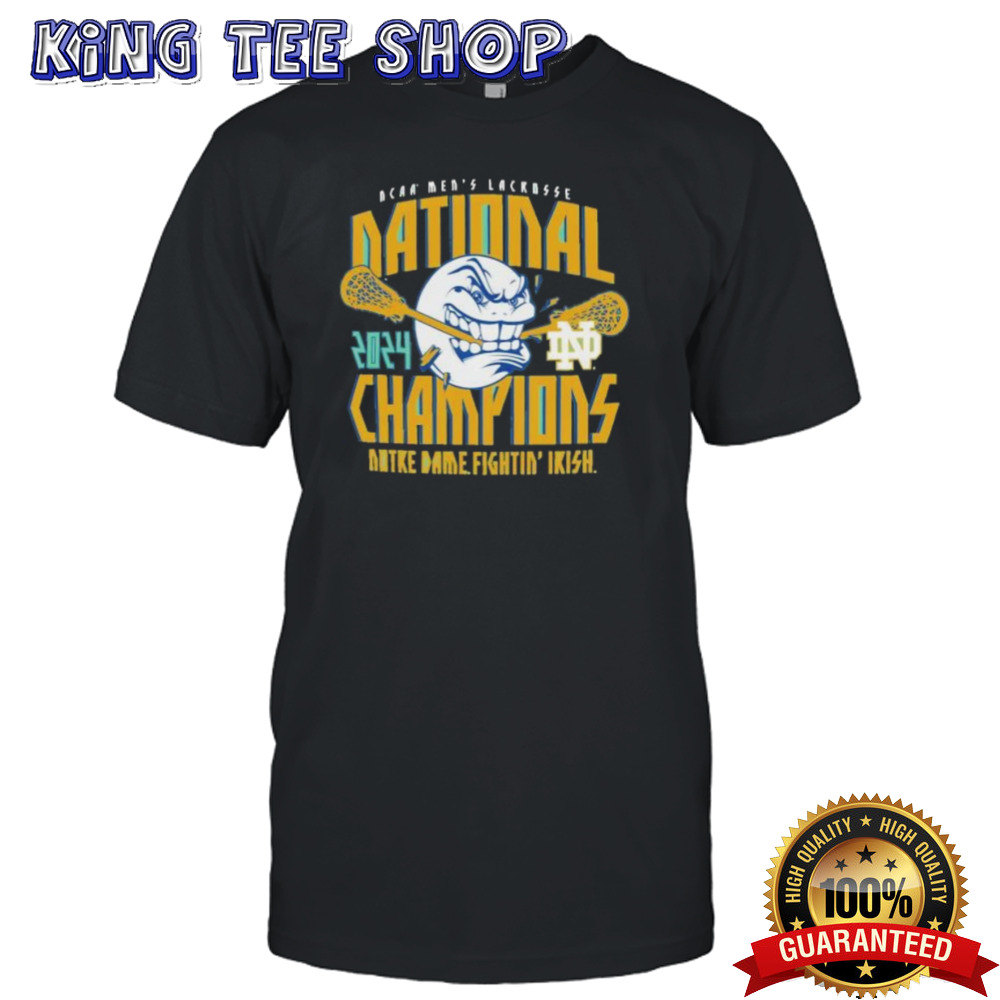 Notre Dame Fighting Irish 2024 NCAA Men’s Lacrosse National Champions Comfort Colors T-Shirt