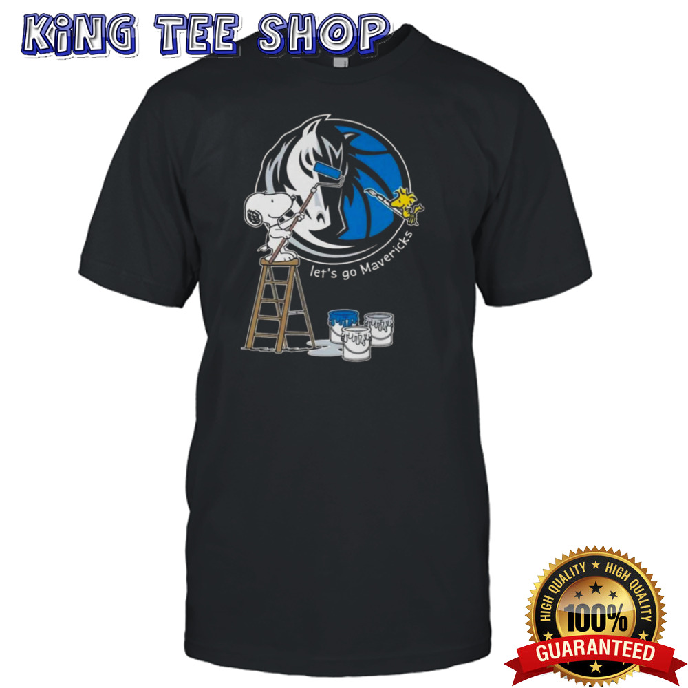 Dallas Mavericks Snoopy And Woodstock Let’s Go Mavericks 2024 T-shirt