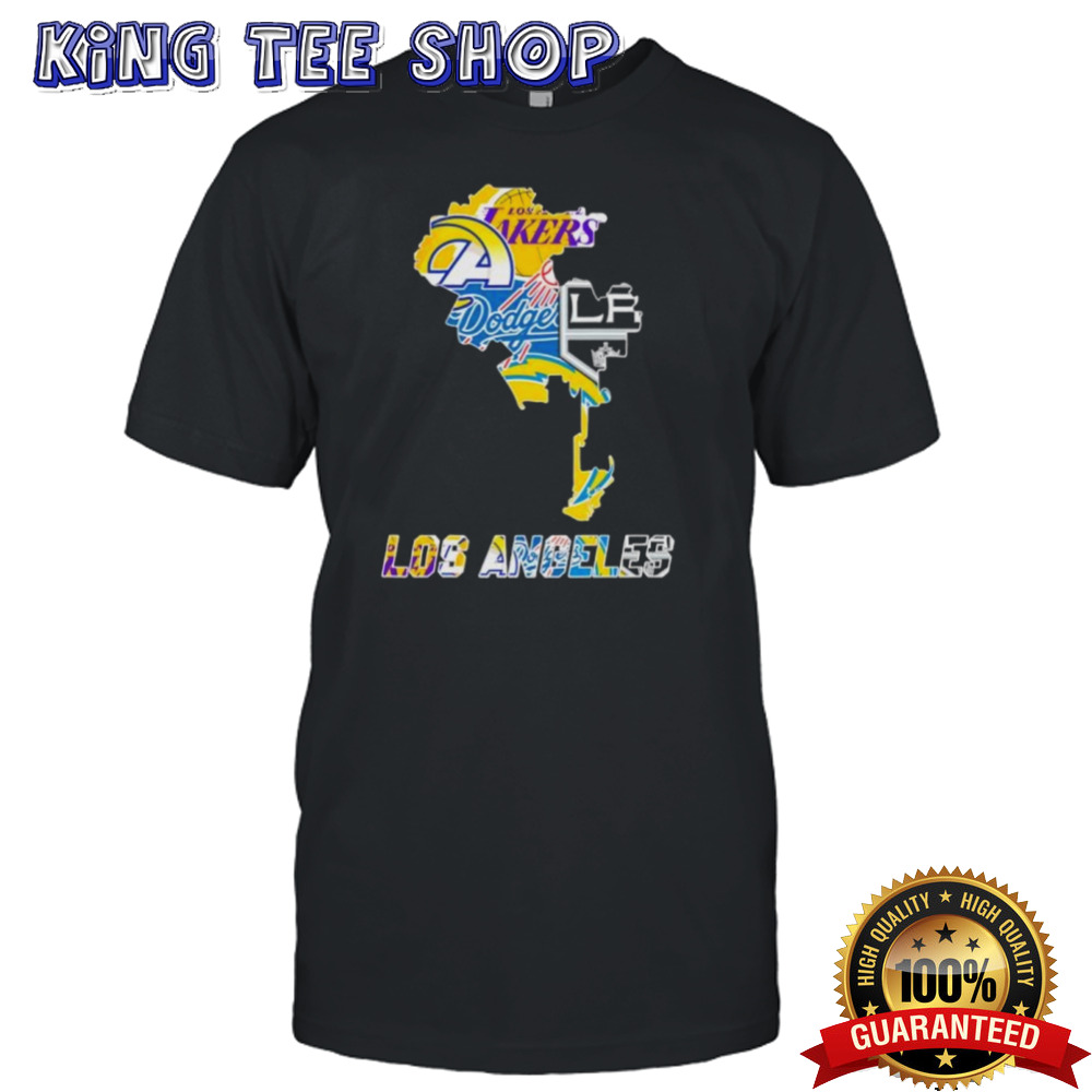 Official Los Angeles Map Sports Teams Shirt