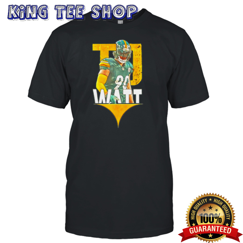T.J. Watt 90 Pittsburgh Steelers football player shirt