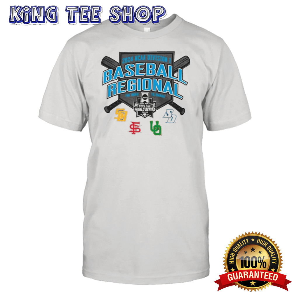 2024 NCAA Division I Baseball Regional SDS Southern Miss FSU Oregon shirt
