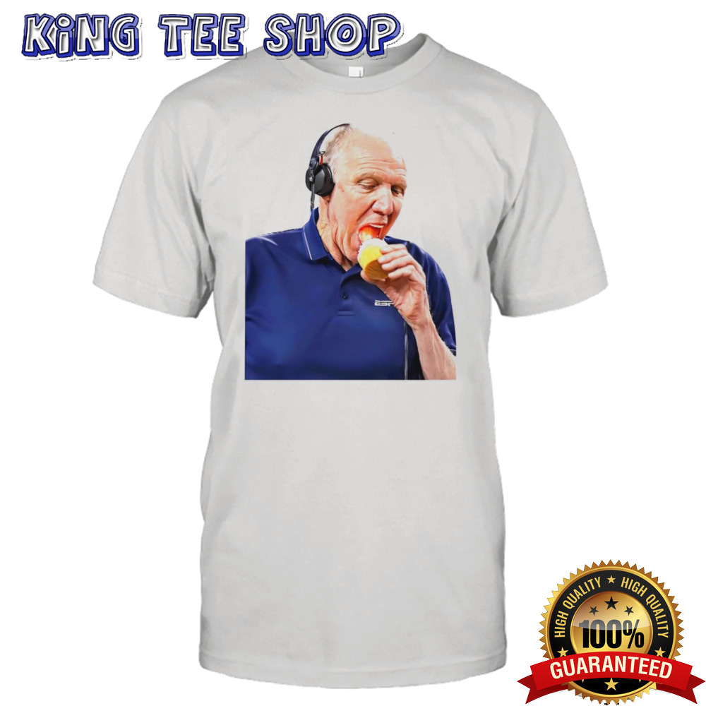 Bill Walton eating a cupcake shirt