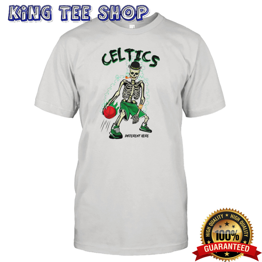 Boston Celtics skeleton basketball different here shirt