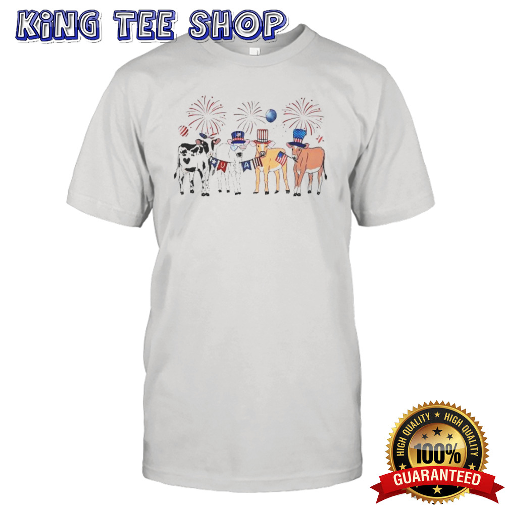 Cute Cows 4th Of July American shirt