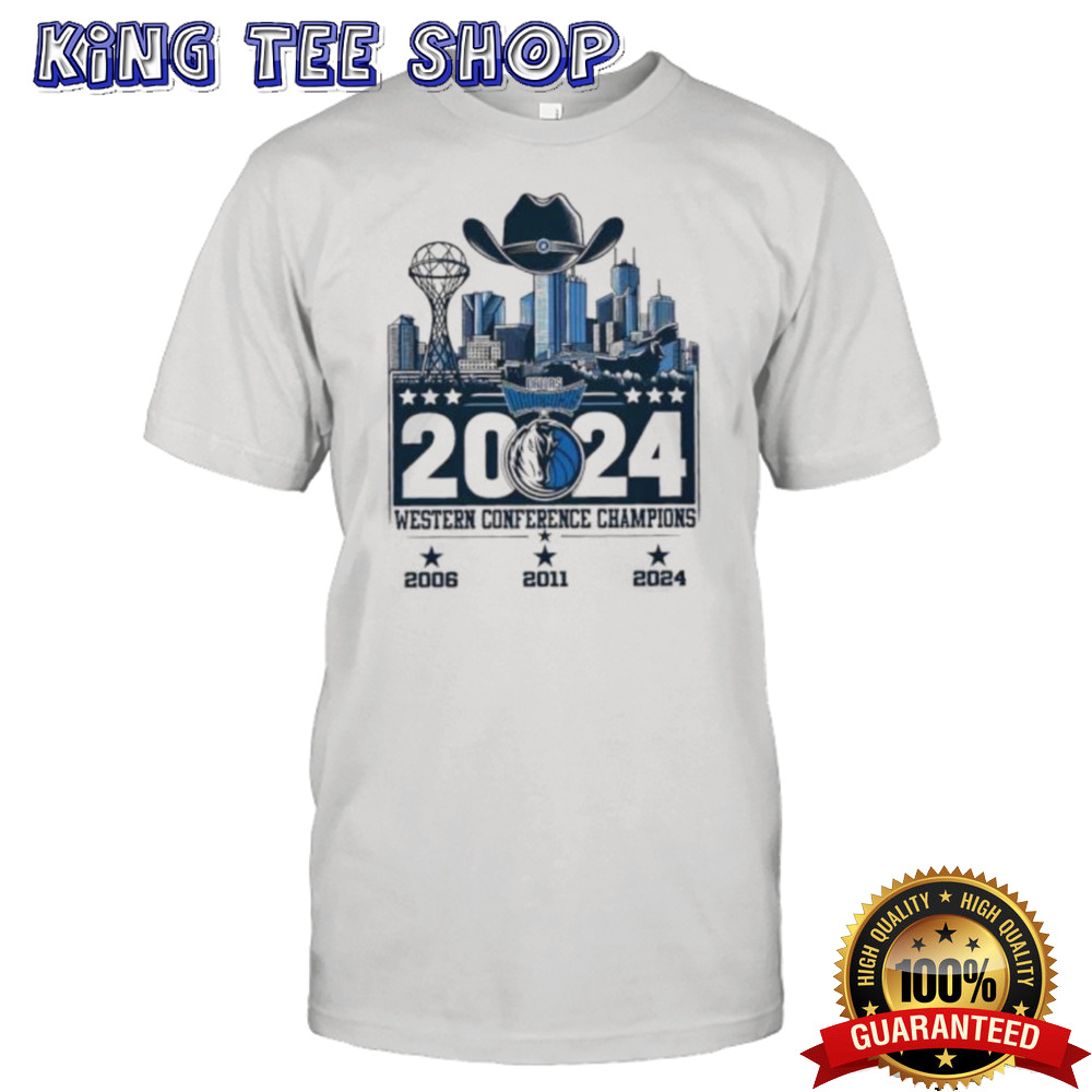 Dallas Mavericks Cowboy Hat Western Conference Champions 2024 Shirt