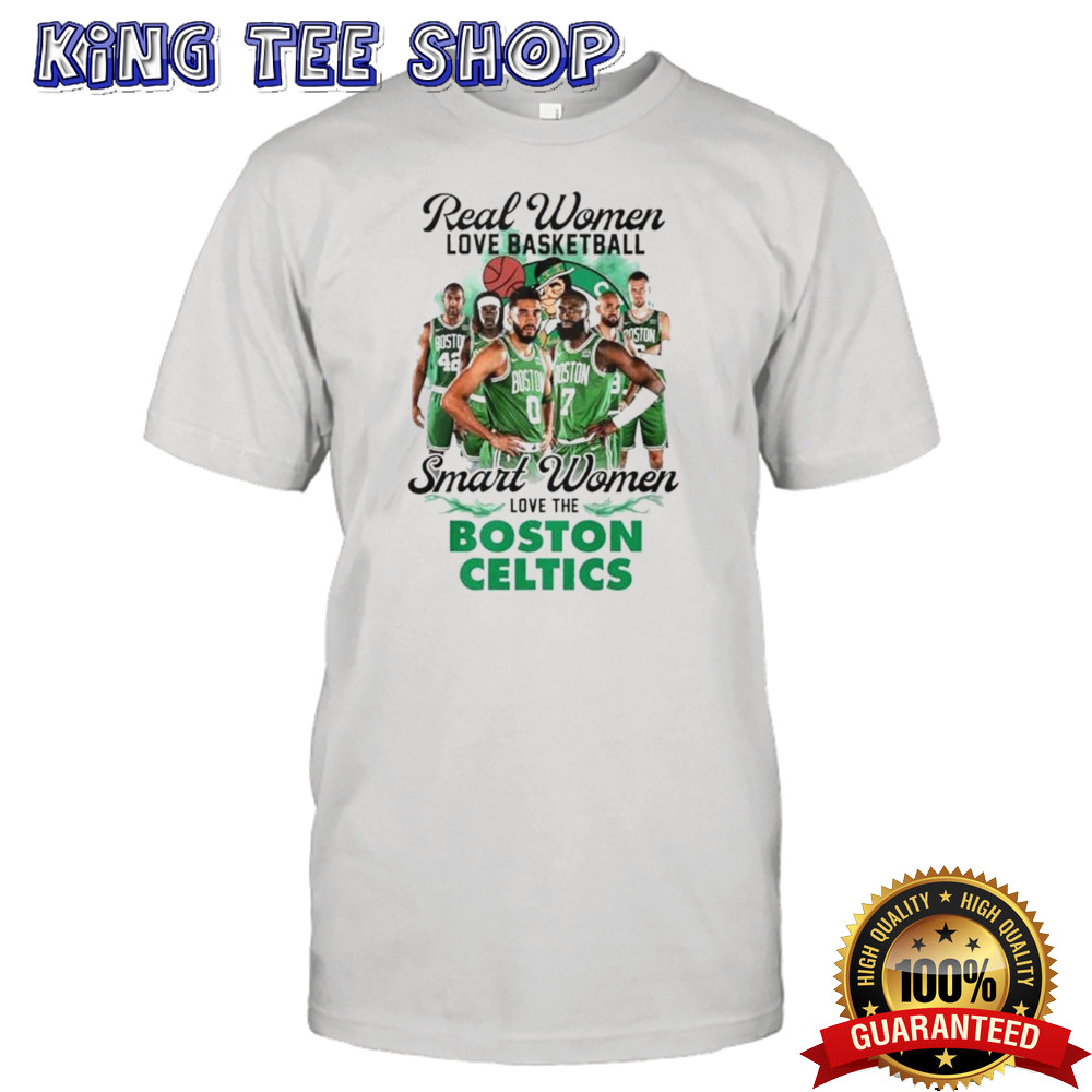 Real Women Love Basketball Smart Women Love The Boston Celtics 2024 NBA Finals Signatures shirt