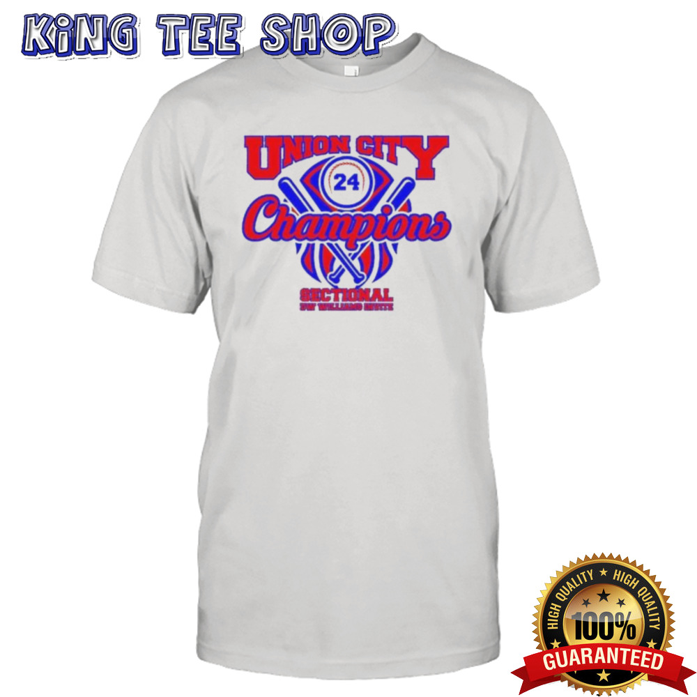 Union City Baseball 2024 Champions Sectional DW Williams Invite Shirt