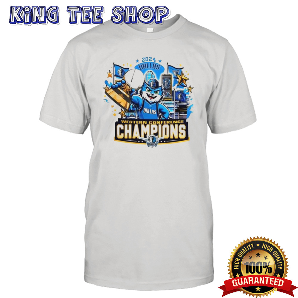Western Conference Finals Champions Dallas Mavericks Mascot 2024 T-shirt