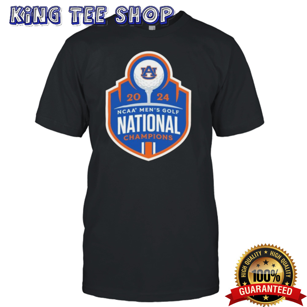 2024 NCAA Men’s Golf National Champions 2024 Auburn Tigers Shield Shirt