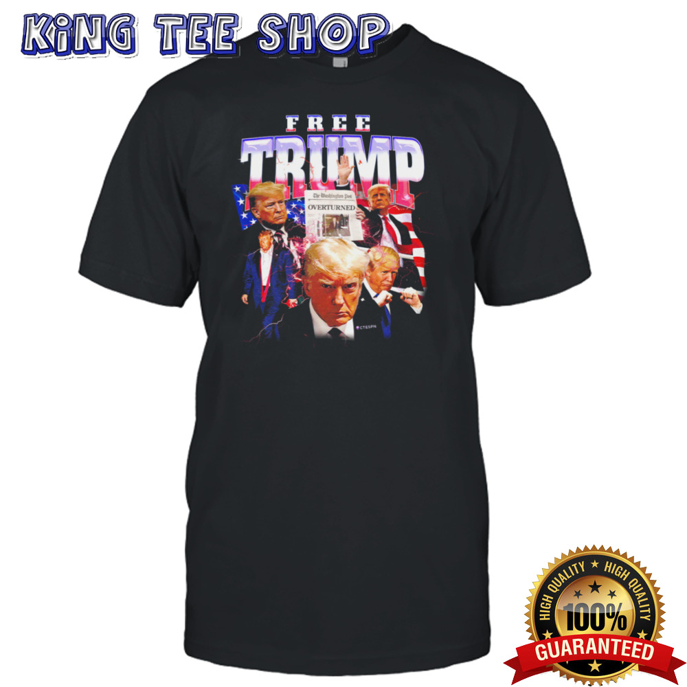 Free Trump The Washington Post Overturned Shirt