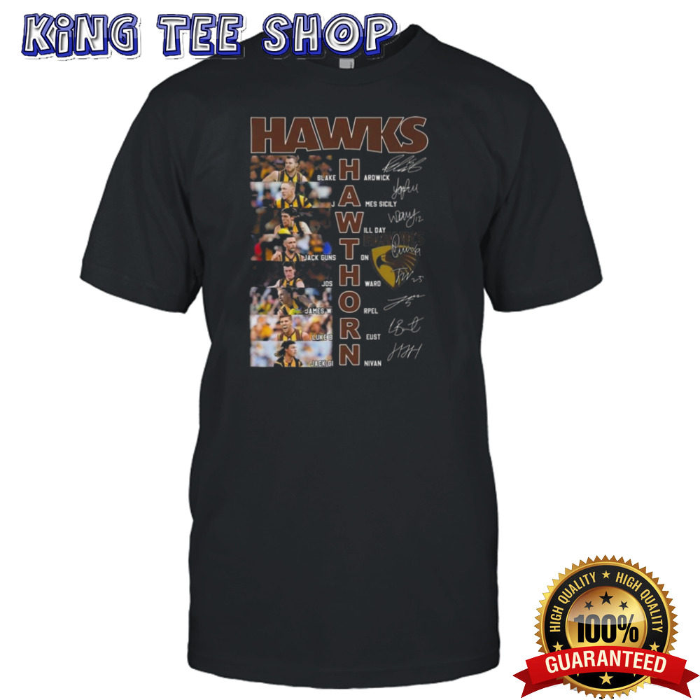Hawthorn Football Club 2024 Team Players Signatures T-shirt