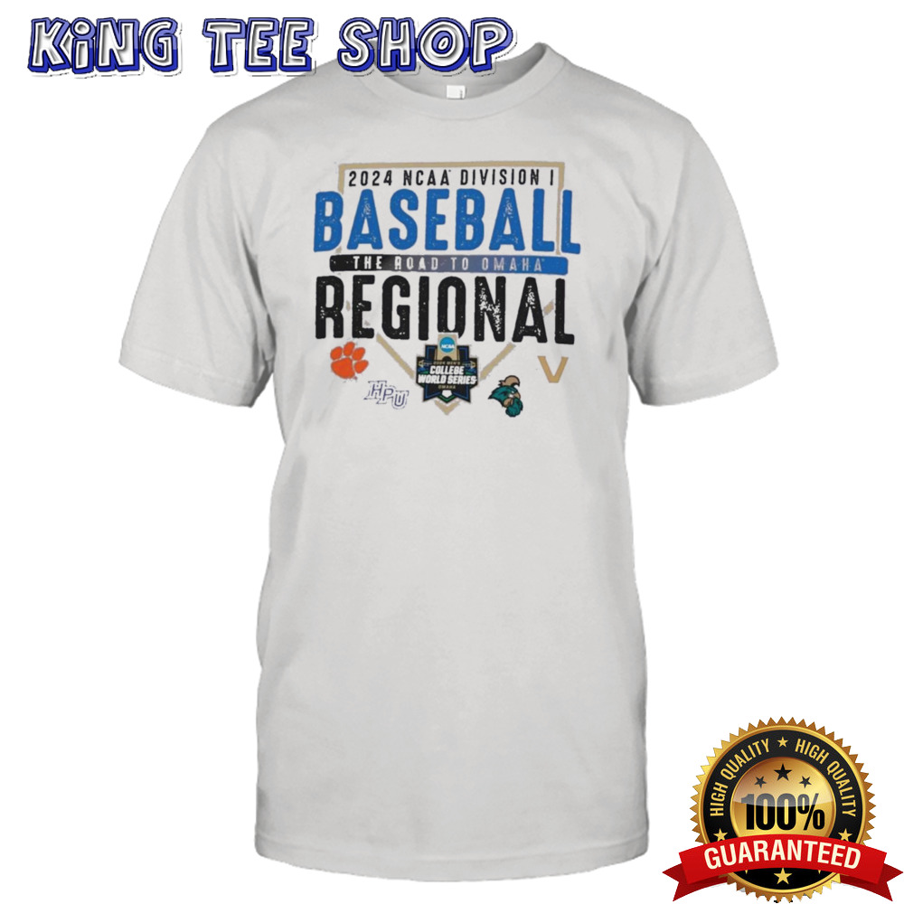 2024 The Road To Omaha NCAA DI Baseball Clemson Regional Championship shirt