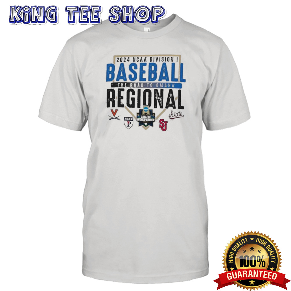 2024 The Road To Omaha NCAA DI Baseball North Carolina Regional Championship shirt