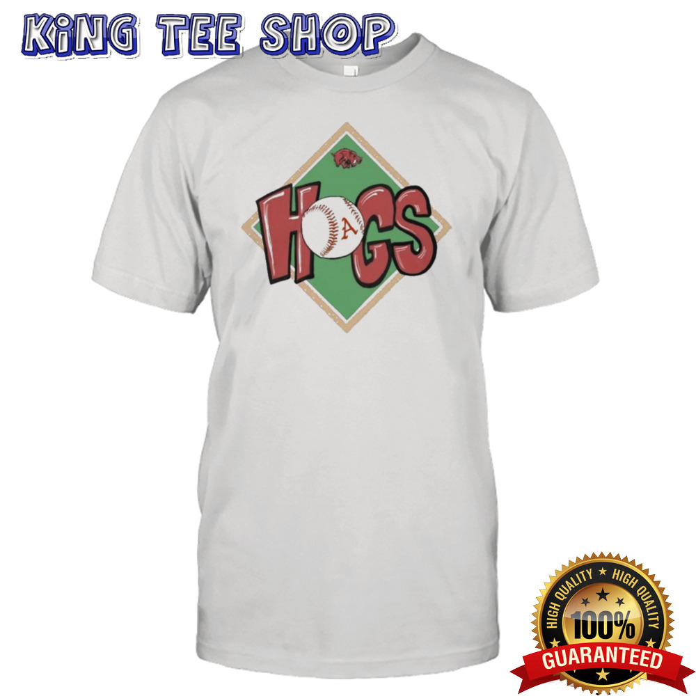 Arkansas HogToons Hogs Baseball Shirt