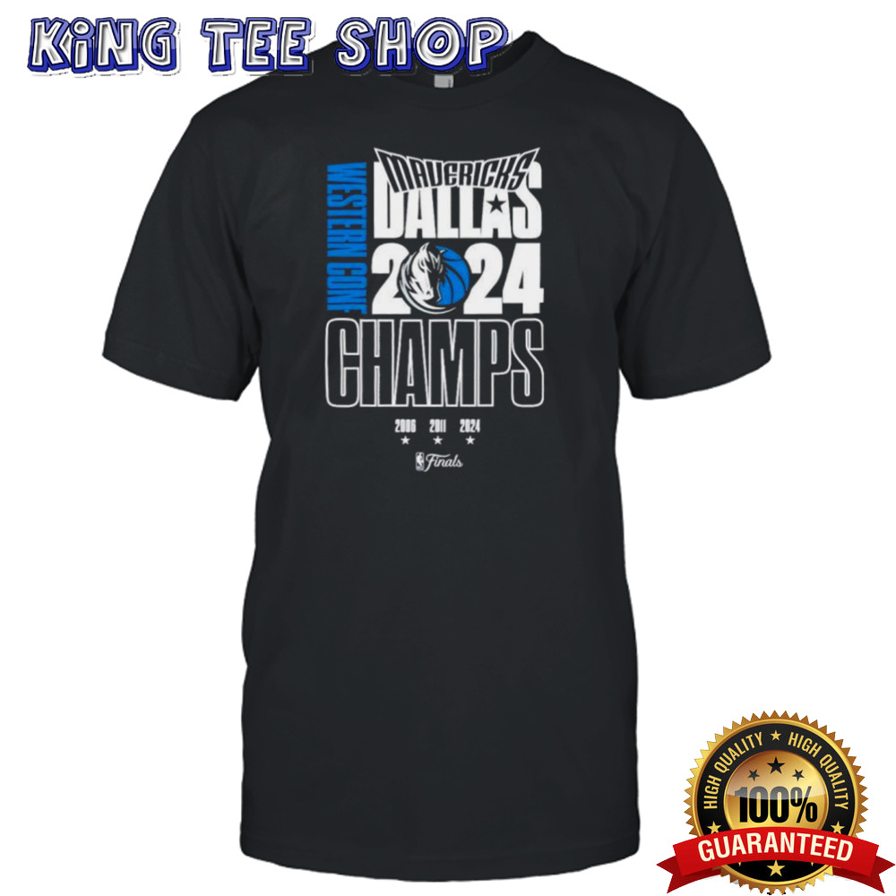 Dallas Mavericks 2024 Western Conference Champions 3x Shirt
