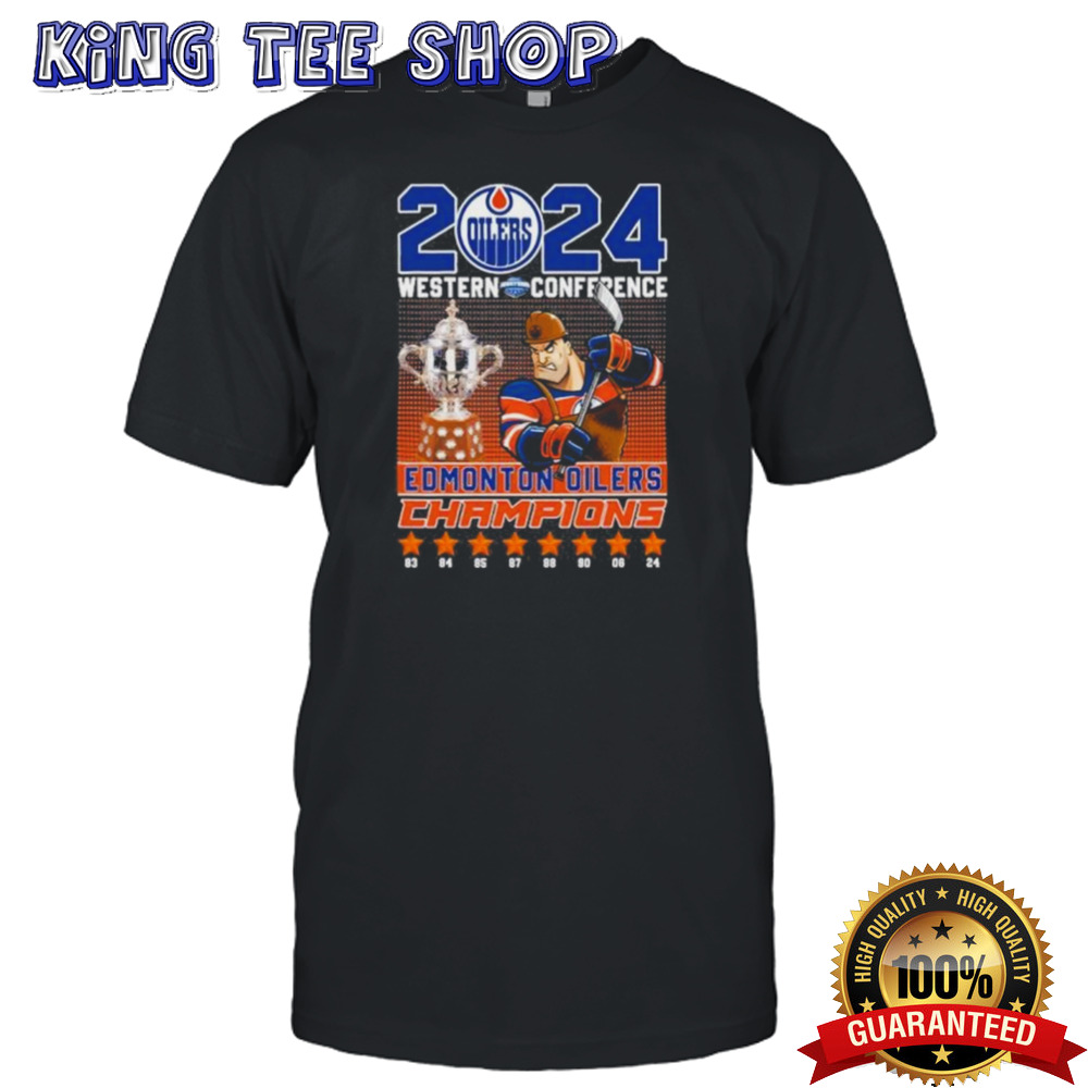 Edmonton Oilers Mascot 2024 Western Conference Champions Shirt