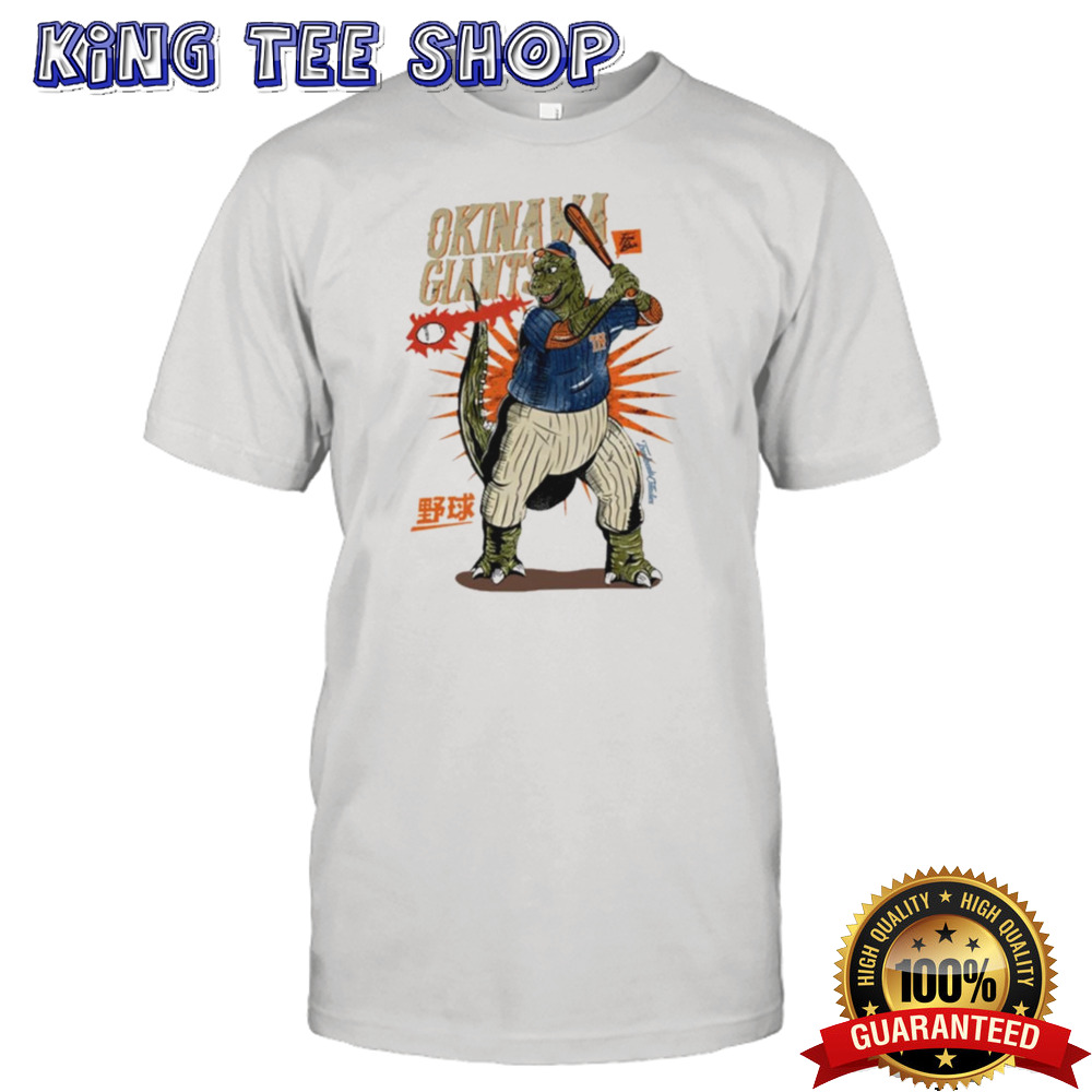 Tokyo-tiger Okinawa Giants Dinosaur Washed T-shirt