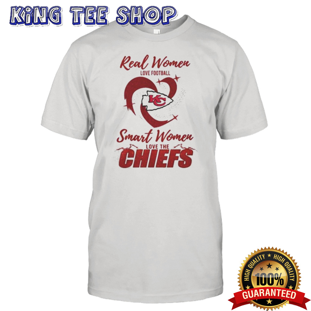 Real Women Love Football Smart Women Love The Kansas City Chiefs 2024 – Perfect Gift For Fans Shirt
