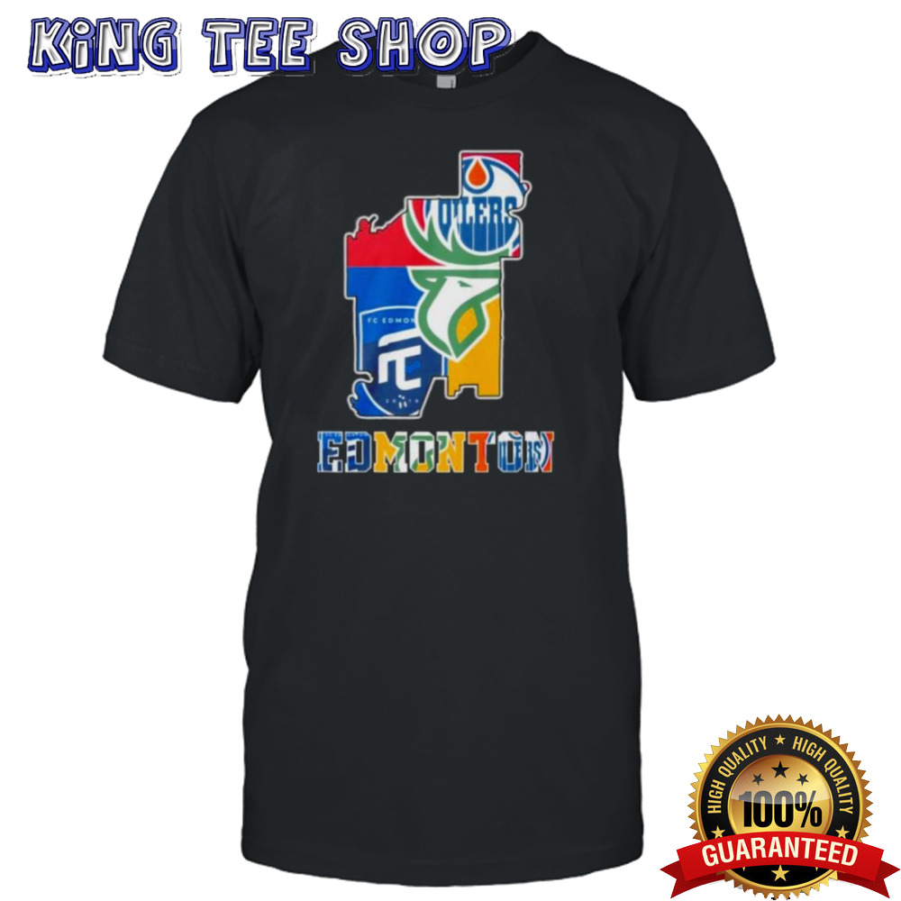 Edmonton Map Sports Teams Logo Shirt