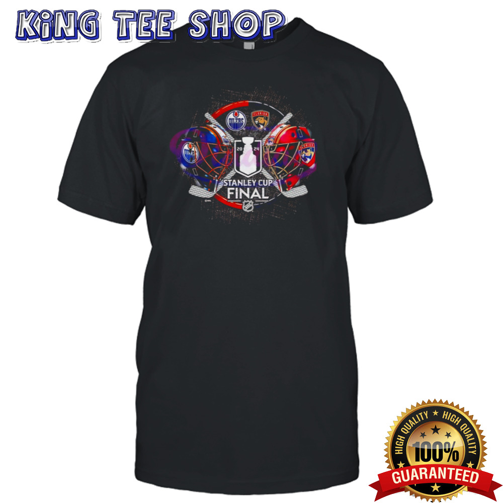 Florida Panthers vs Edmonton Oilers 2024 Stanley Cup Final Helmet shirt