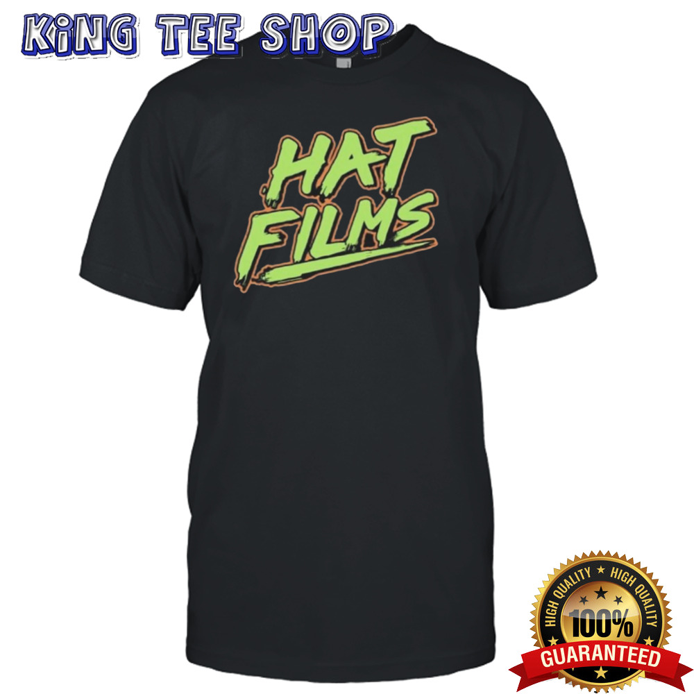Hat Films Logo Black T Shirt