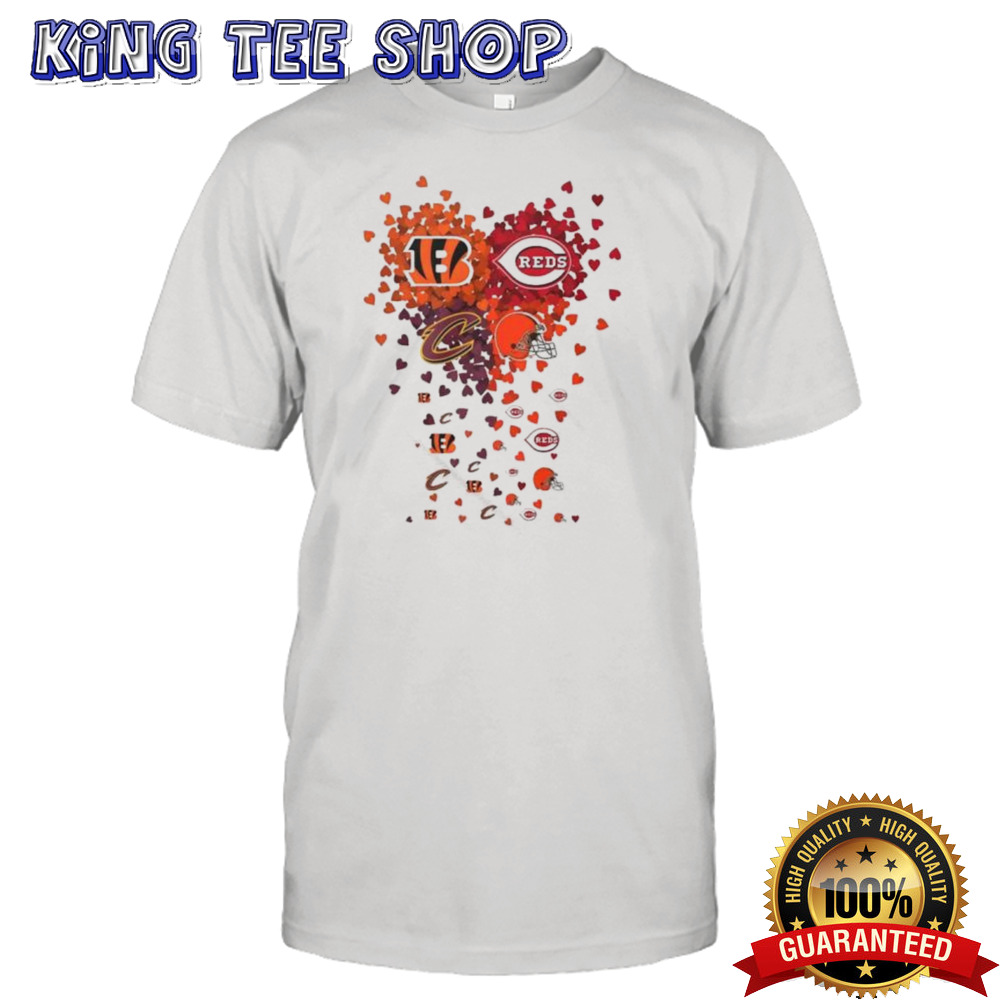 Heart Cincinnati Sports Teams Logo Shirt