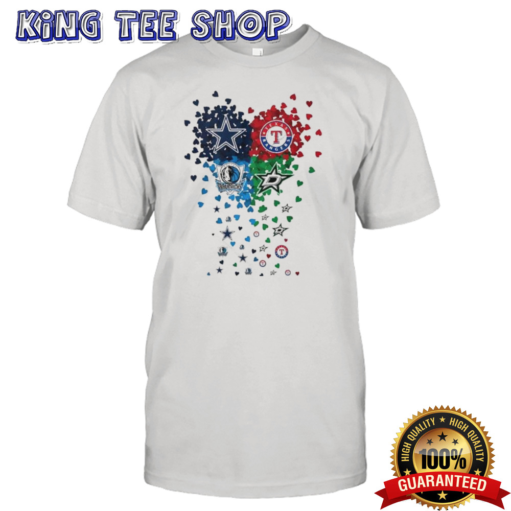 Heart Dallas Sports Teams Logo Shirt