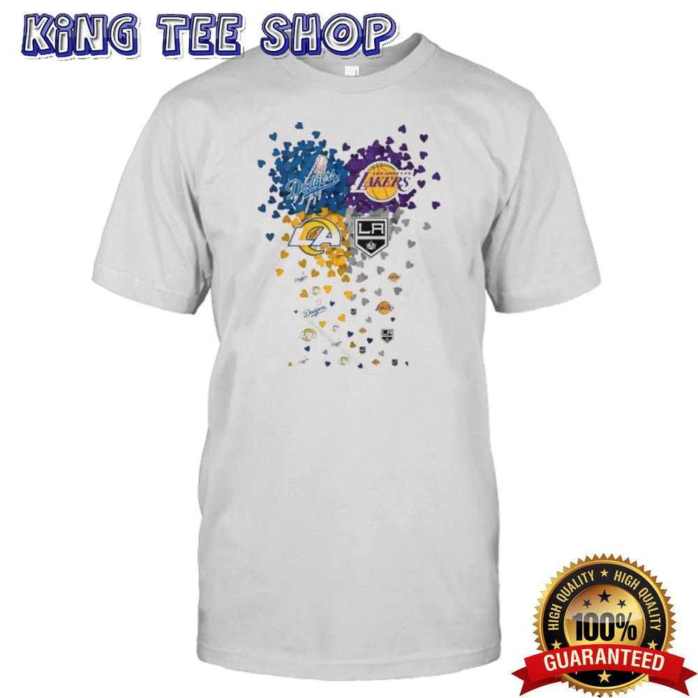 Heart Los Angeles Sports Teams Logo Shirt