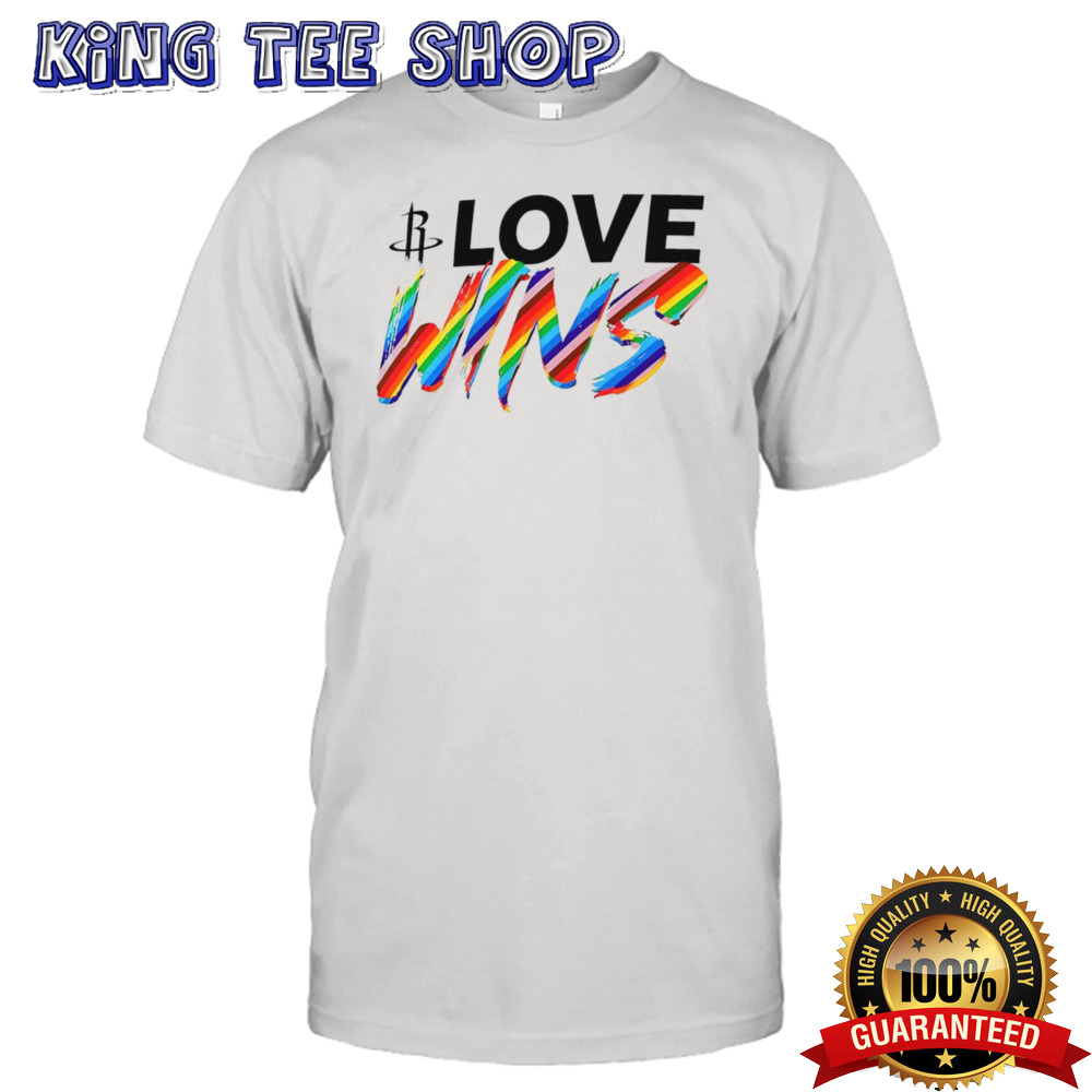 Houston Rockets love wins rainbow pride shirt