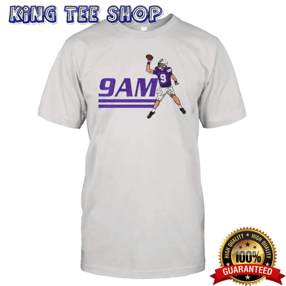 Hayden Gillum Wearing 9am shirt